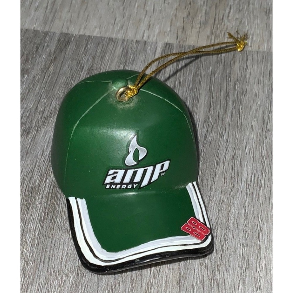 AMP Energy Green #88 Baseball Hat 2008 Ornament Hanging Decoration 3"